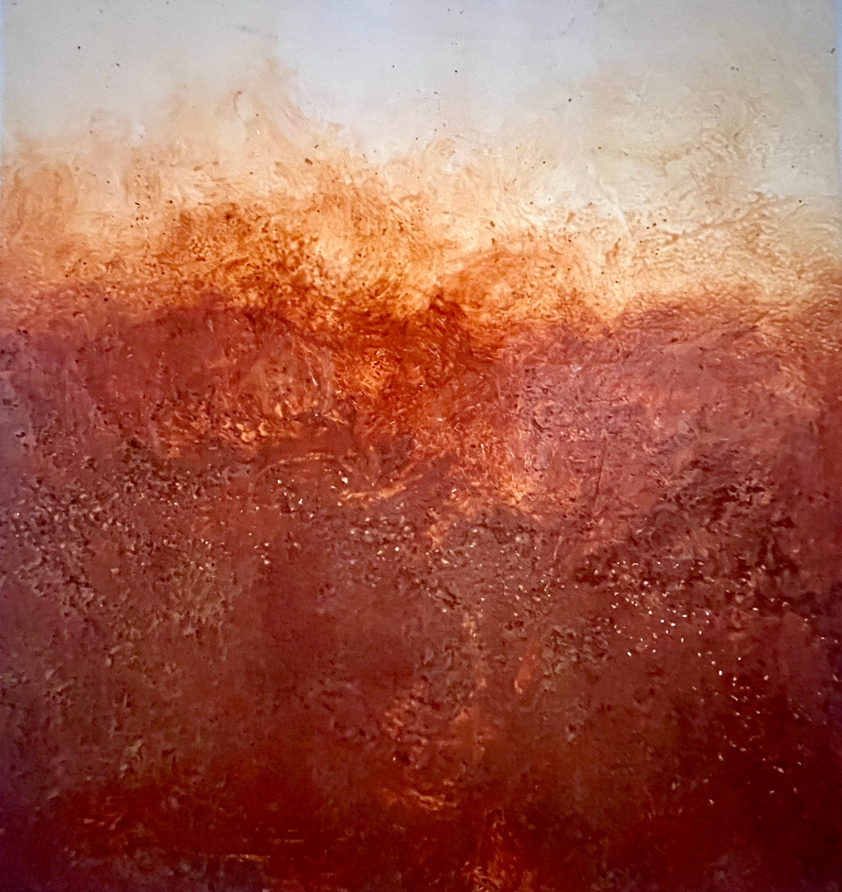 Self-Healing, large original abstract painting by Janet Besançon made with natural pigments from Gumbaynggirr Country, French pigments and Australian healing clay.